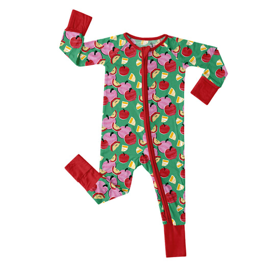 Apple Pie Convertible Zippered Romper