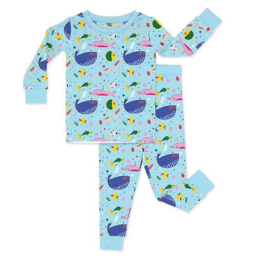 Blue Ocean Odyssey Two Piece Pajama Set