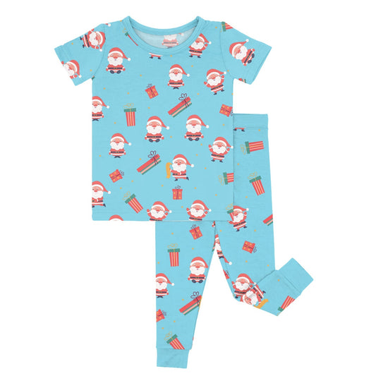 Busy Santa Two Piece Short Sleeve Pajama Set