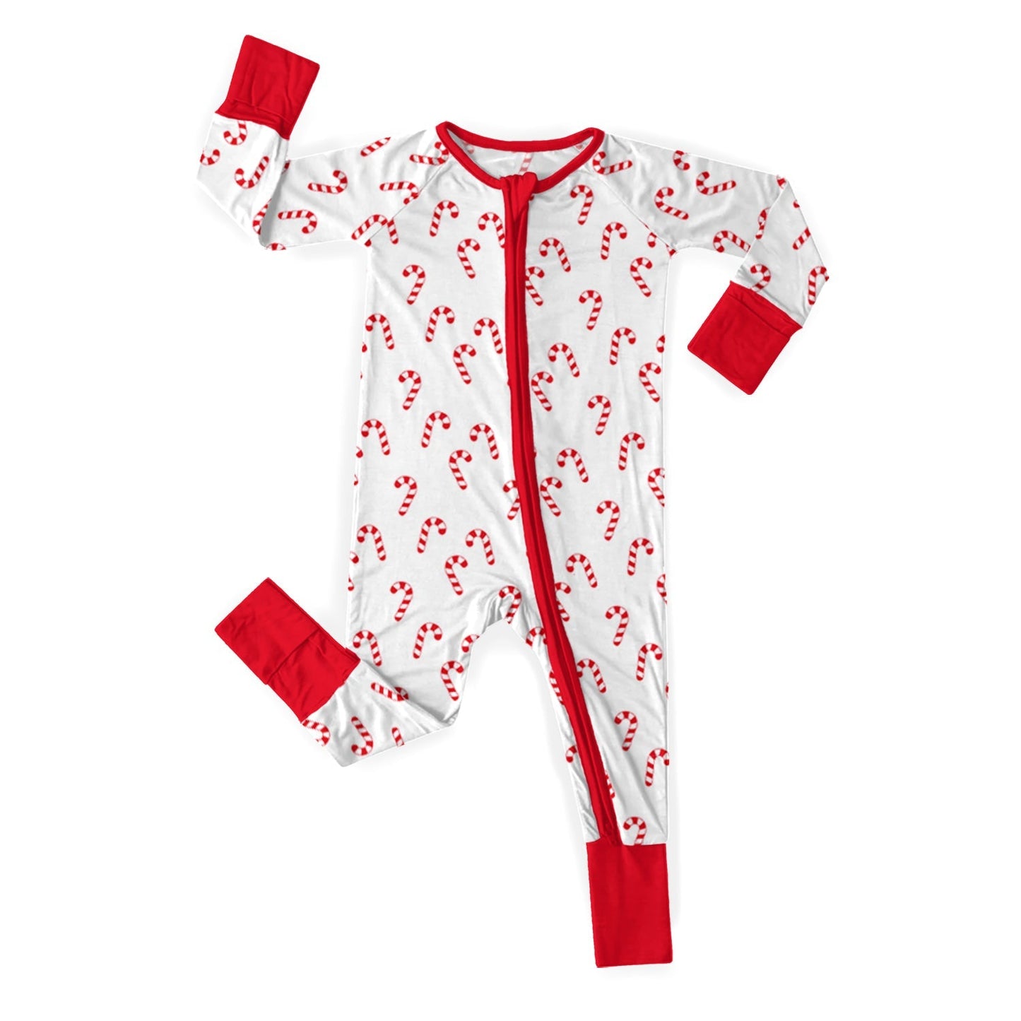 Christmas Candy Convertible Zippered Romper