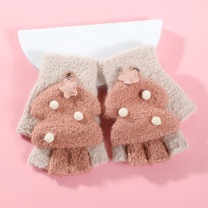 6 to 12Y Children Comfortable Gloves Toddler Kids Christmas Tree Warm Think Winter Girls Boys Baby Gloves Mittens