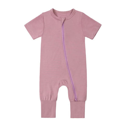 Fawn™ Bamboo Baby Short Sleeve Unisex Romper – Soft, Breathable, and Eco-Friendly One-Piece