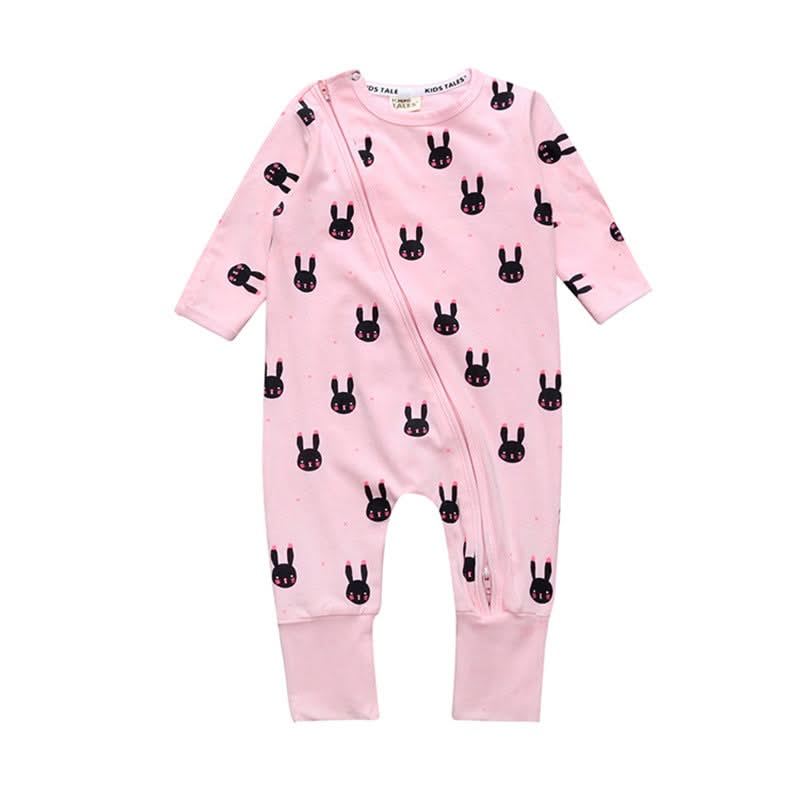 Pink Bunny Asymmetrical Zippy