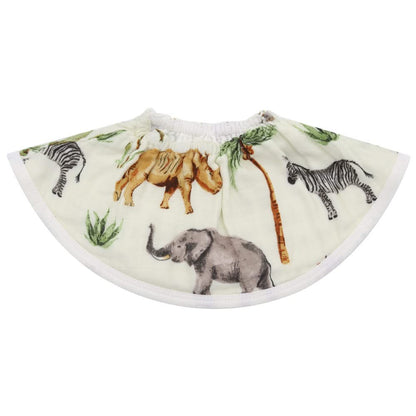 360° Rotating Baby Bib - 4-Layer Bamboo Cotton, Soft and Absorbent for Drooling and Feeding