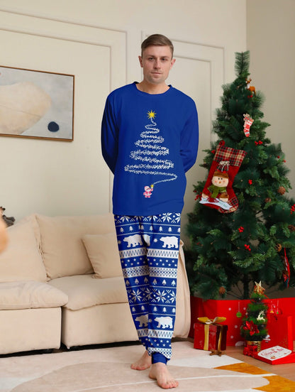 Men's Christmas Print Pajama Set