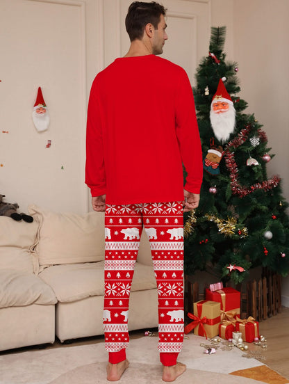 Men's Christmas Print Pajama Set