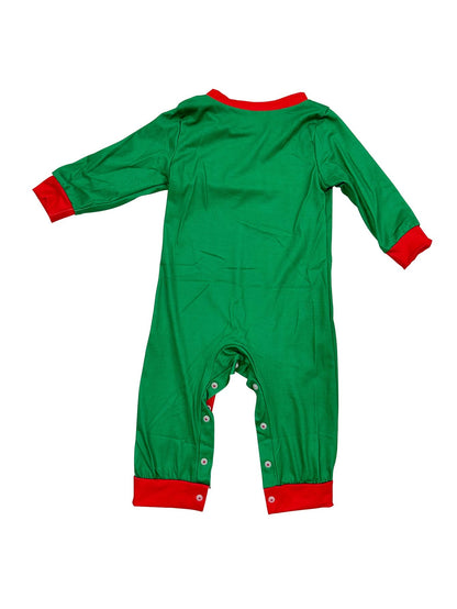 Baby Santa Print Loungewear Pajama Set - Christmas Sleepwear