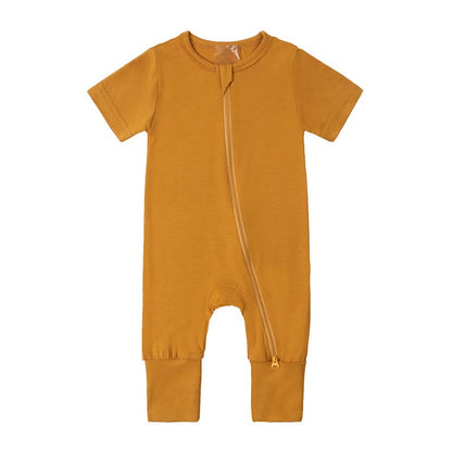 Fawn™ Bamboo Baby Short Sleeve Unisex Romper – Soft, Breathable, and Eco-Friendly One-Piece