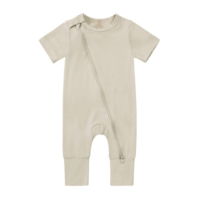 Fawn™ Bamboo Baby Short Sleeve Unisex Romper – Soft, Breathable, and Eco-Friendly One-Piece