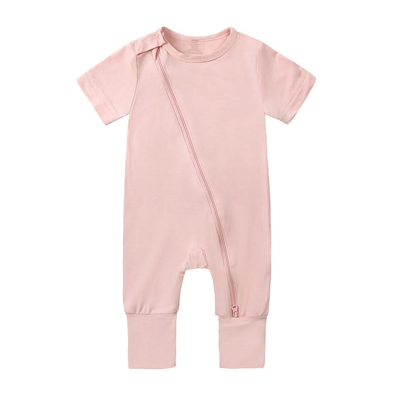 Fawn™ Bamboo Baby Short Sleeve Unisex Romper – Soft, Breathable, and Eco-Friendly One-Piece