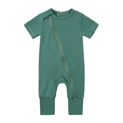 Fawn™ Bamboo Baby Short Sleeve Unisex Romper – Soft, Breathable, and Eco-Friendly One-Piece