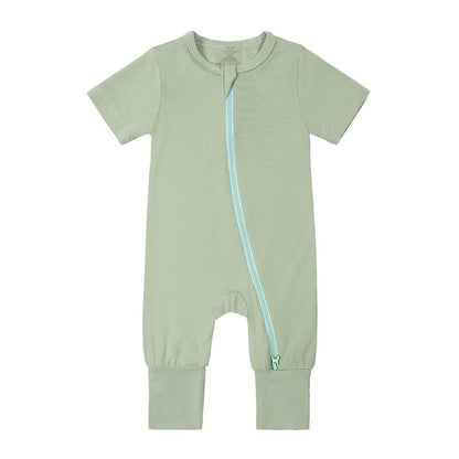 Fawn™ Bamboo Baby Short Sleeve Unisex Romper – Soft, Breathable, and Eco-Friendly One-Piece