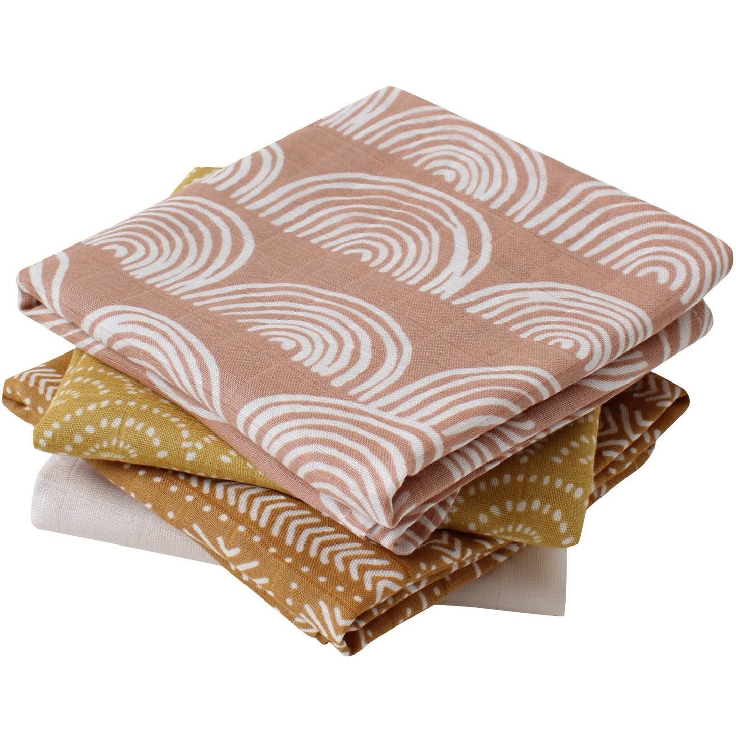 23.6x23.6in Double-Layer Bamboo Cotton Baby Washcloths - Soft and Absorbent for Bathing and Hand Drying