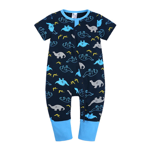 Navy Dino Zippy - Short Sleeve Edition