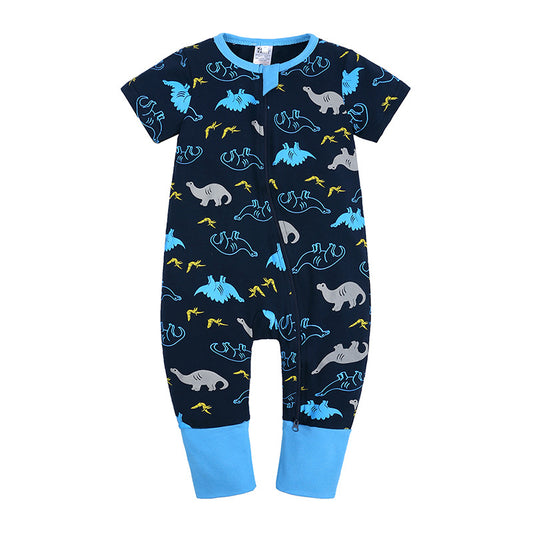 Navy Dino Zippy - Short Sleeve Edition