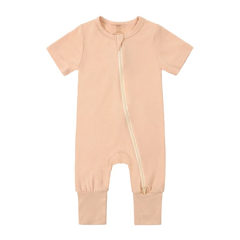 Fawn™ Bamboo Baby Short Sleeve Unisex Romper – Soft, Breathable, and Eco-Friendly One-Piece