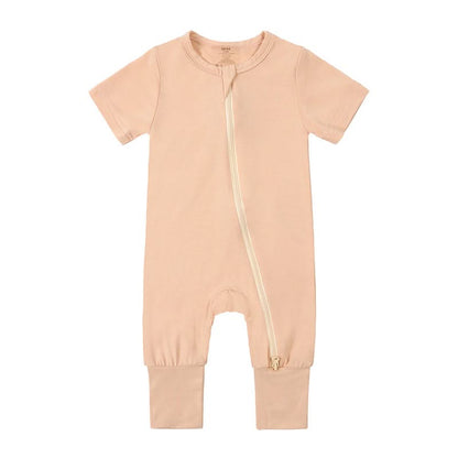 Fawn™ Bamboo Baby Short Sleeve Unisex Romper – Soft, Breathable, and Eco-Friendly One-Piece