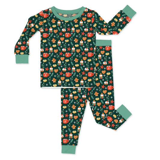 Christmas Candle Two Piece Pajama Set