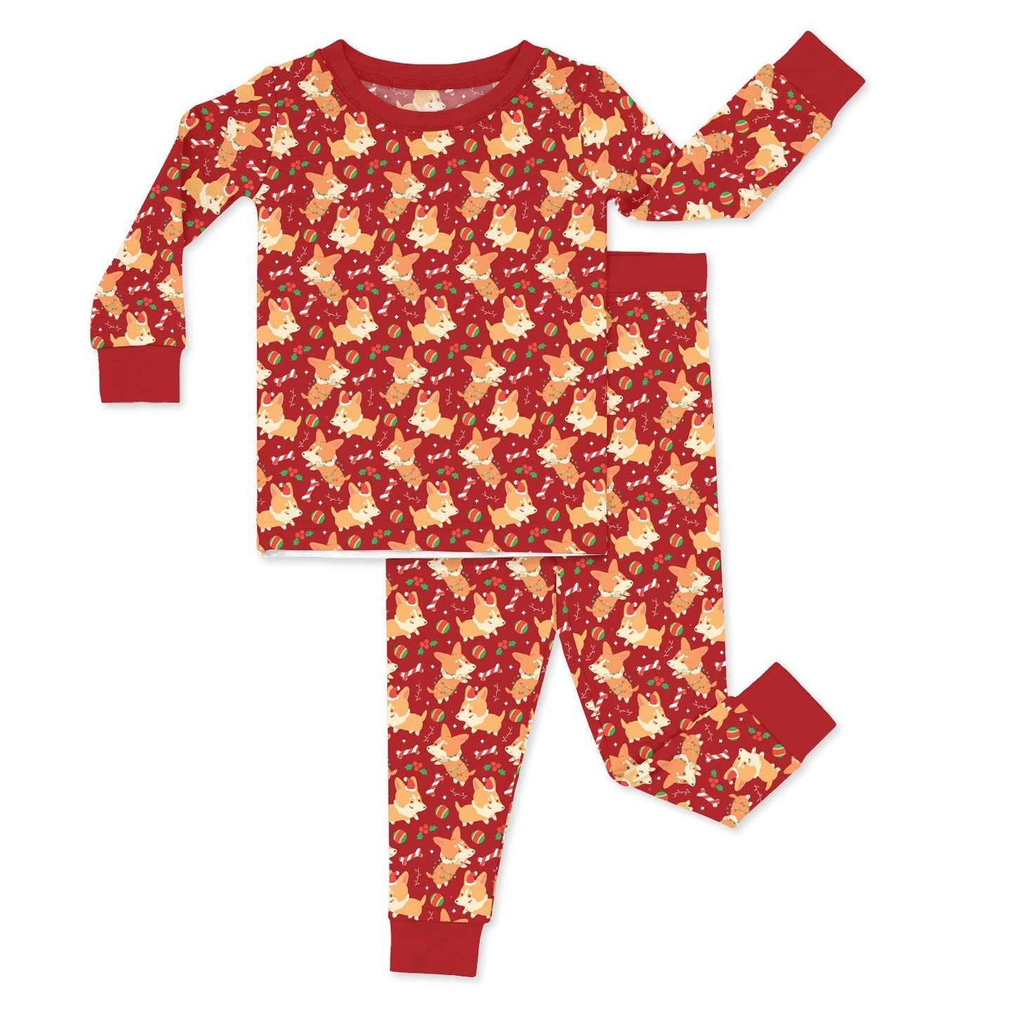 Corgi Christmas Two Piece Pajama Set