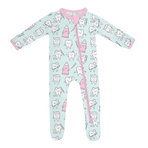 Dental Zippered Footie Romper