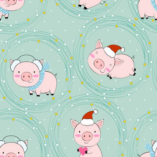 Winter Pigs Convertible Zippered Romper