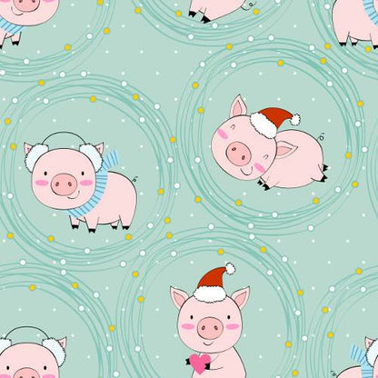 Winter Pigs Convertible Zippered Romper