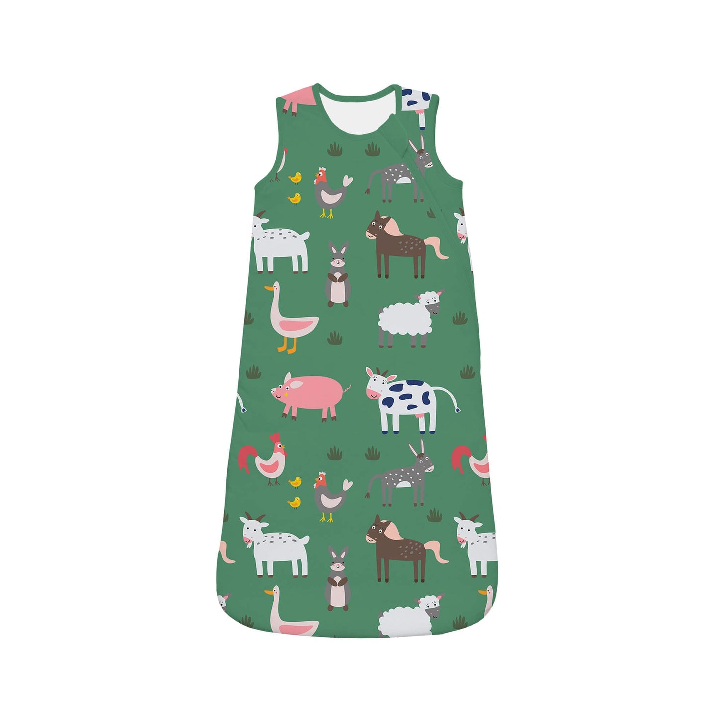 Green Farm Animals Sleep Bag Seasonless 1.0 TOG