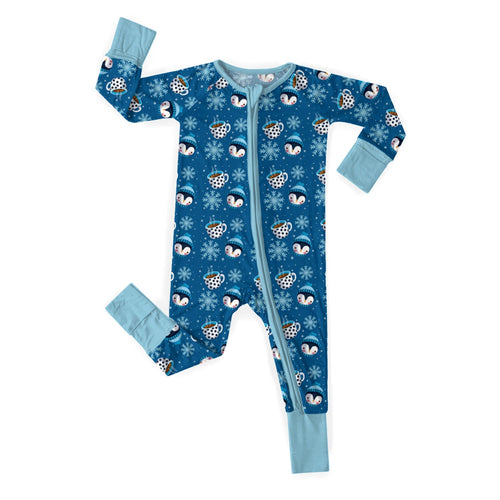 Winter Penguin Convertible Zippered Romper